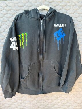 Y2K DC Subaru Rally Team Ken Block USA
Jacket Hoodie Mens Size M Monster